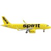 Airbus A320neo Commercial Aircraft "Spirit Airlines" Yellow 1/400 Diecast Model Airplane by GeminiJets - image 3 of 3