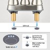 LunaLulink 2-Handle Bathroom Sink Faucet with Pop-up Drain Brushed Nickel - 3 of 4