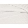 Chanasya Solid Washed Microfiber Quilted Coverlet Set - 4 of 4