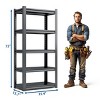 5 Tier Metal Storage Shelves for Garage, Heavy Duty Adjustable Shelving Unit with 2000LBS Capacity, Utility Rack for Commercial-The Pop Home - 4 of 4