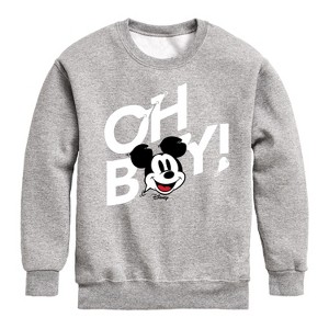 Boys' - Disney - Mickey & Friends Graphic Long Sleeve Fleece Sweatshirt - 1 of 4