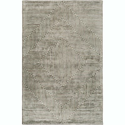 Mark & Day Calais 2'x3' Rectangle Tufted Indoor Area Rugs Dusty Sage: Modern Geometric Viscose for Living Room & Office