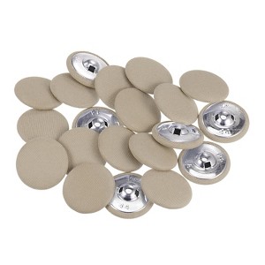 Unique Bargains Metal Shank Round Cloth Covered DIY Sewing Buttons 20 Pcs - 1 of 4