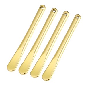 Unique Bargains Eye Cream Massage Sticks Beauty Scoop Makeup Spatula Mini Spoon for Facial Cosmetic Face Cream 2.32"x0.30" 4 Pcs - 1 of 4