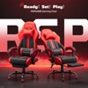 RSPGAME Basic Ergonomic Gaming Chairs for Adults, PU Leather Office Chairs with Lumbar Support, Pocket Spring Cushion and Retractable Footrest - 2 of 4