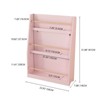 FONTOI 3 Tier Kids Book Shelf, Toy Storage Organizer, Kids Book Rack, Helps Keep Bedrooms and Playrooms Organized, Pink, 22.83*7.09*31.5 - 2 of 4