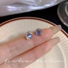 Paaaawaters Starry Sky Series Mini Blue Zircon Earrings for Women – Trendy & Elegant, Aquamarine-inspired Stylish Jewelry - 2 of 4