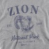 Men's Zion National Park Bighorn Sheep Icon Crewneck Sweatshirt - 2 of 4