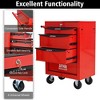VASIP Rolling Metal Tool Chest with 4 Drawers, Steel Tool Chest Cabinet with Ball Bearing  Drawer Slides for Home,Garage - 3 of 4