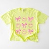 Simply Sage Market S.W.Smiley Smiley Face Coquette Chart Garment Dyed Tee - 3 of 4