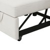 Sapphtopaz Modern 3-in-1 Sofa Bed with Adjust Backrest Upholstered Lounger Pulled Out Sleeper Sofa Single Bed for Living Room,Apartment,Bedroom - 4 of 4