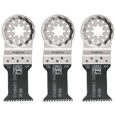 Fein Starlock 1-3/8 in. X 1-3/8 in. L Steel E-Cut Saw Blade 3 pk