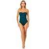 Women's Live In Color Twist Front Shirred One Piece Swimsuit - 4 of 4