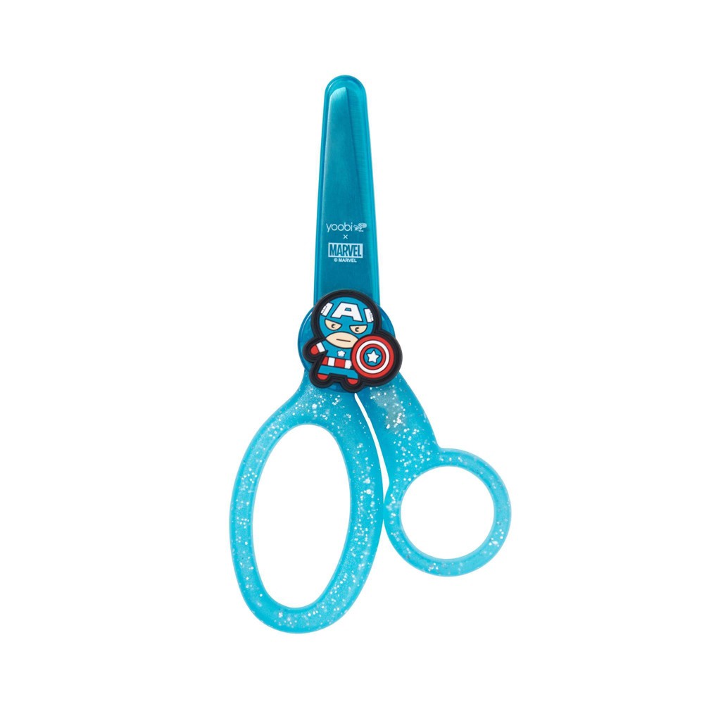 Kids' Scissors with Cover Kawaii Captain America - Yoobi