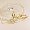 Paaaawaters 18k Gold Filled Natural Shell Butterfly Dangle Earrings - 3 of 4
