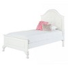 Isabella Youth Bed with Faux Leather Headboard Twin White: Arched Feet, Moldings - Picket House Furnishings - 2 of 4