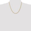 Black Bow Jewelry 3.25mm, 14k Yellow Gold, Diamond Cut Solid Rope Chain Necklace - 2 of 4