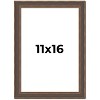 PosterPalooza | Elegant Brown Picture Frame - UV Acrylic, Foam Board Backing, Hanging Hardware - 2 of 4