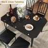 Dining Table Set for 4, Kitchen Table Chairs Set of 4 with Ultra Comfortable PU Cushion - 3 of 4