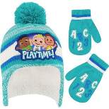 Moonbug CoComelon Boy's Winter Hat and Mittens Set, Toddlers Ages 2-4