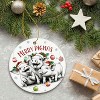 Lomsoe Pig Christmas Ornament Christmas Tree Ornament Christmas Gifts Ceramic Hanging Ornament Christmas Decor Funny Pig Lovers Gift - 4 of 4