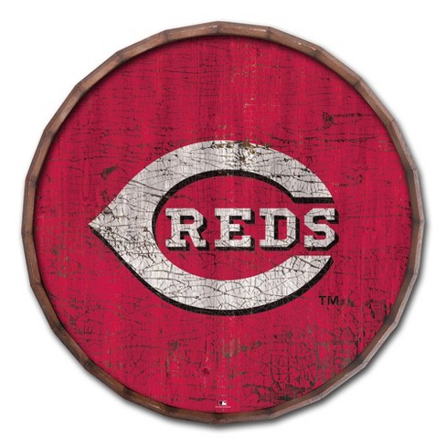 Mlb Cincinnati Reds Baseball Field Metal Panel : Target