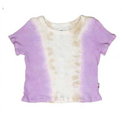 Girl Hazel Tie Dye Short Sleeve Crop Top - t2love