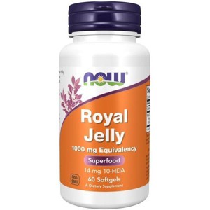 Royal Jelly 1000mg by Now Foods  -  60 Softgel - 1 of 3
