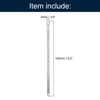 Unique Bargains Stainless Steel Polished Bracelet Blanks for DIY Jewelry Making 4 Pcs - 4 of 4