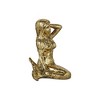 Cheung's Ceili Golden Cast Iron Mermaid Statue - 3 of 4