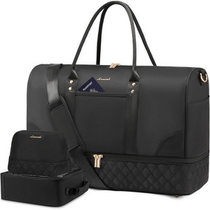 LOVEVOOK Travel Bag,Weekender Bag for Women Travel Duffle Bag with Shoe Compartment - 1 of 3