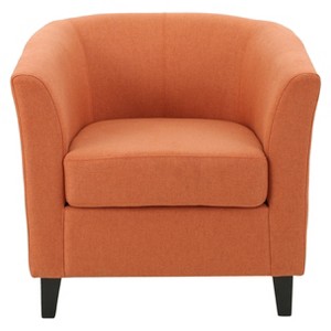 Preston Club Chair - Orange - Christopher Knight Home