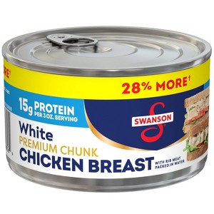 Swanson Premium White Chunk Chicken Breast in Water - 12.5oz - 1 of 4