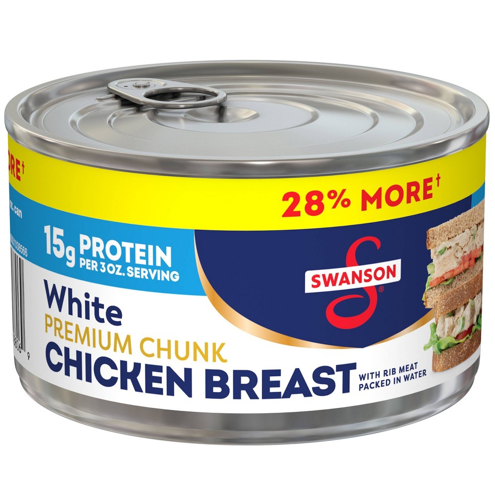 UPC 051000188069 product image for Swanson Premium White Chunk Chicken Breast in Water - 12.5oz | upcitemdb.com