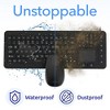 Delton M70/M41 Medical Grade Airtight Waterproof USB Backlit Computer Keyboard & Mouse, Black - 3 of 4