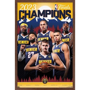 Trends International NBA Denver Nuggets - 2023 NBA Finals Champions Framed Wall Poster Prints - 1 of 4