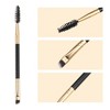 Unique Bargains Soft Double Sided Angled Eyebrow Brush Eyelash Extension Brush for Women Eye Makeup - 2 of 4