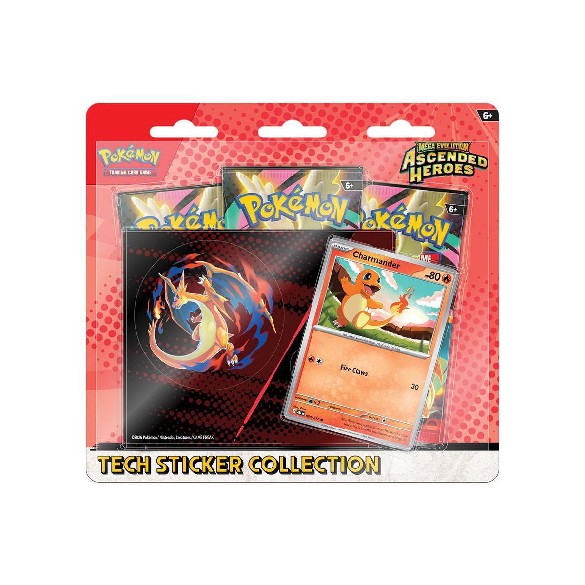 Pokémon Mega Evolution S2.5 Ascended Heroes Tech Sticker - Charmander