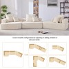 Oversized 156" Boucle Foam-Filled Modular Sectional Sofa, 3-Piece Free Combination, No Assembly Required - 2 of 4
