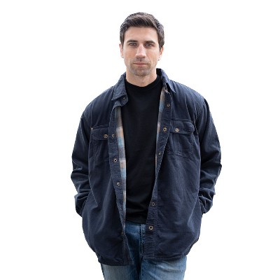 GIOBERTI Men's 100% Cotton Extremely Soft Corduroy Shirt Jacket with Flannel Lining, Camel, 2XL — фото 5