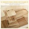 3 Tier Wooden Hamster Cage with Shelf,Ventilated Small Animal Hutch with Openable Top and Front Door – LAOTIES - 4 of 4
