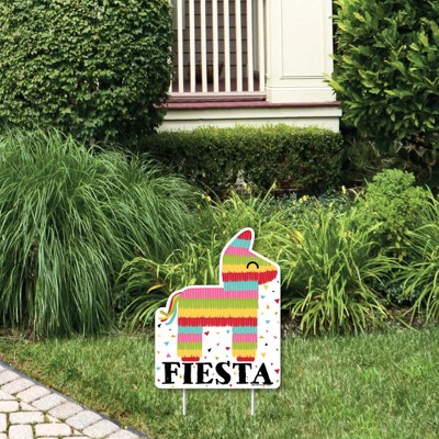 Big Dot of Happiness Let's Fiesta - Outdoor Lawn Sign - Mexican Fiesta Yard Sign - 1 Piece