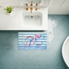 Stupell Industries Brushstroke Sea Life on Stripes Printed Plush Bathroom Floor Mat, design by Paul Brent - 4 of 4