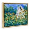 Stupell Industries Tall Sunflowers & Country Barn Floating Frame Canvas Art, Gold, 21" x 17" - 2 of 4