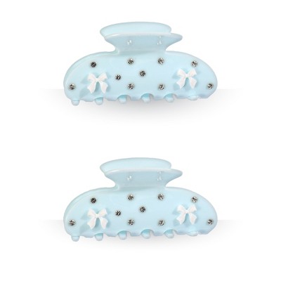 LA Glam Co. Hollywood 3" Claw Clips - All Hair - 2-Pack