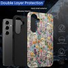 BONGEEK Case Compatible with Samsung Galaxy S24 FE,Scratch Resistant Hybrid 2-Layer Hard Shell Bright Phone Case, Bloom Floral Halloween - 4 of 4