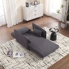 PAGED Convertible Folding Accent Lounge Chair Bed with Adjustable Backrest&Pillows,Single Sleeper Chair Sofa for Small Spaces,Apartment - 3 of 4