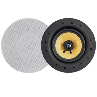 Monoprice Caliber 60-Watt Powered 6.5in Ceiling Speakers  Fiber 2-way with Bluetooth