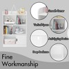 INFURNIC Decorative Bookshelf Freestanding Shelves And Cube Organizer, Kids Bookcase, Bookshelf With 6 Compartments, White, 23.62"*11.81"*35.43" - 4 of 4