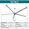 AMERLIFE Industrial Outdoor Ceiling Fan, Energy Efficient Commercial Ceiling Fan with DC Motor and Wall Control - 2 of 4